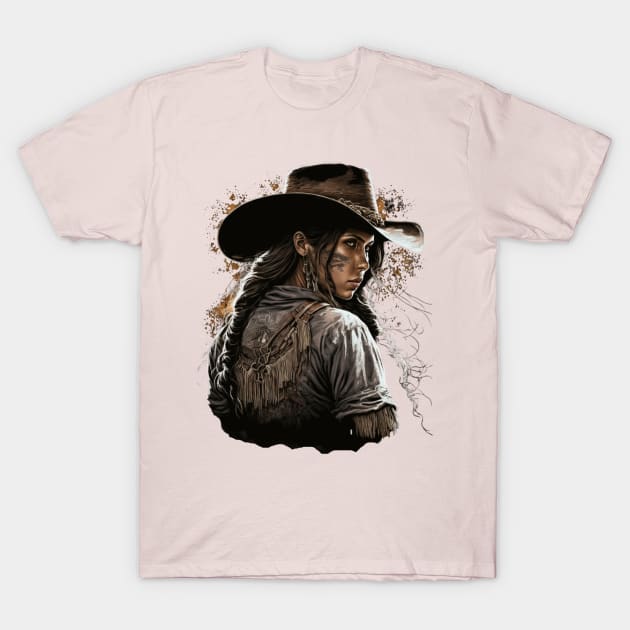 Cowgirl Boho Chic Country Farmgirl Western Southwestern Fun T-Shirt by Kertz TheLegend